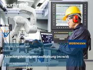 Abteilungsleitung Instandhaltung (m/w/d) - Amt Wachsenburg