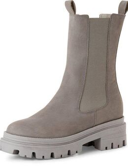 Tamaris Chelseaboots, Blockabsatz, Schlupfboots, Kurzstiefel, beidseitige Stretcheinsätze
