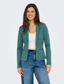 ONLY Jerseyblazer ONLPOPTRASH – 2-Knopf Blazer mit taillierter Silhouette regular fit, Milano Rib, Materialmix, Reverskragen, unifarben