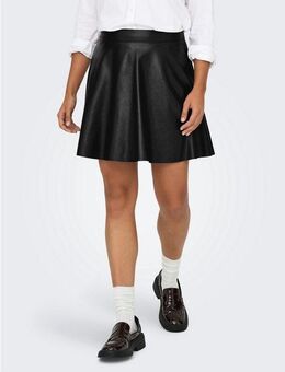 ONLY Lederimitatrock ONLUNA FAUX LEATHER FLARED SKIRT OTW