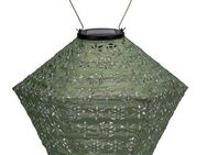 Pauleen LED Solarleuchte Sunshine Flower Lampion Solar grün Tyvek Vlies, LED fest integriert, Laterne