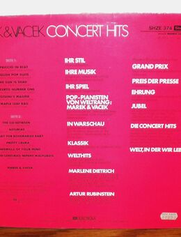 Marek&Vacek-Concert Hits-Vinyl-LP,1973 - Linnich