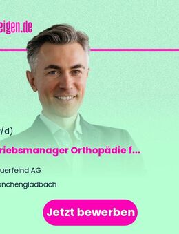 Vertriebsmanager (m/w/d) Orthopädie für die Region Mönchengladbach, Erkelenz und Viersen - Mönchengladbach