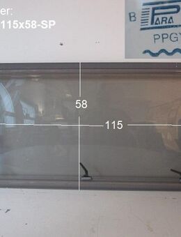 Hobby Wohnwagenfenster Parapress gebraucht ca 115 x 58 (z.B. ca BJ2000) SONDERPREIS PPGY-RX D2167 (mit Hobby-Schriftzug unten rechts) - Schotten Zentrum