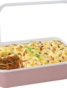 Honeyware Frischhaltedose Color Line, Emaille, Kunststoff, (1-tlg), geeignet zum Kochen, Backen, Servieren, Aufbewahren und Einfrieren