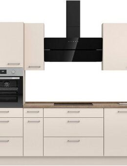 nobilia® Küchenzeile "Laser II", Ausrichtung wählbar, Breite 360 cm, vormontiert, wahlw. mit unterschiedlichen E-Geräten-Sets