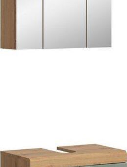 INOSIGN Badmöbel-Set Siena, 2 tlg., bestehend aus: Waschbeckenunterschrank, Spiegelschrank, (Set), in verschiedenen Farben erhältlich, Badmöbel, Kombination, Badezimmer