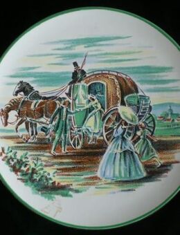 Ü-Keramik Wandteller Teller 25,5 cm Westerwald Ransbach Deko Retro Vintage 3,- - Flensburg