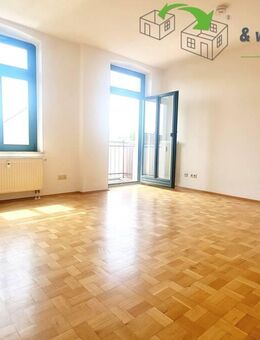 Gepflegte 1-Raum-Wohnung in beliebter Lage mit zwei Balkonen, Einbauküche, Aufzug & Abstellraum - Chemnitz