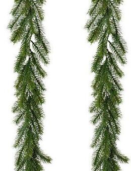 Winterliche Kunstpflanze Weihnachtsdeko, Weihnachtsgirlande Tanne, Creativ green, Girlande, Länge 120 cm, 2er-Set