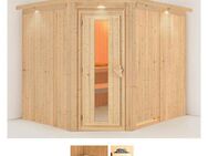 Karibu Sauna Marit, BxTxH: 245 x 210 x 202 cm, 68 mm, (Set) ohne Ofen