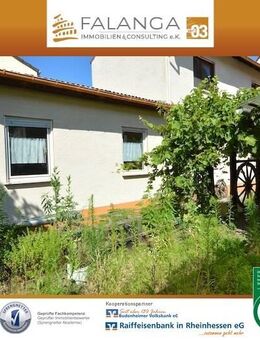 Falanga Immobilien - 1-2 Fam.Hs. mit vielfältigen Möglichkeiten & tollem Hof-/Gartenbereich in Bud. - Budenheim