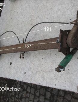 Alko Achse 900kg gebraucht (zB Knaus Südwind Typ 8303) ca 191cm AL-KO Sonderpreis - Schotten Zentrum