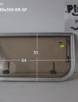Wohnwagenfenster Planet PPRG-RX D635 ca 64 x 35 (Lagerware -> Sonderpreis) Fendt / Tabbert - braun - Schotten Zentrum