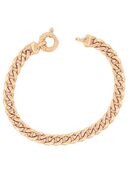 Panzerarmband 750 Gelbgold halbmassiv 19 cm - gebraucht 10,25 g in 55218