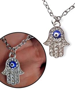 Elegante Hand mit blaue Auge Nazar Boncuk Mini Anhänger Modeschmuck Fatimas Hand mit Halskette 13,90 €* - Villingen-Schwenningen