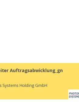 Sachbearbeiter Auftragsabwicklung_gn - Krailling