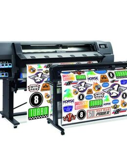 HP Latex Drucker + Schneideplotter + Software ca 300qm² erst Summa Mimaki Roland - Bad Pyrmont