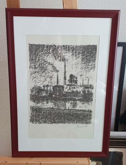 Adolf Frey-Moock, Radierung Jahr 1952 mit Original - Signatur - Köln