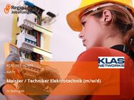 Meister / Techniker Elektrotechnik (m/w/d) - Balingen