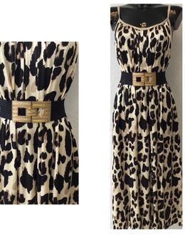 Kleid in Leoprint Sommerkleid Leokleid In Midilänge Maxikleid ✅ neu Trägerkleid Leo - Düsseldorf