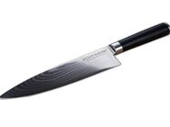 ECHTWERK Damastmesser, Kochmesser, Küchenmesser aus hochwertigem Damaststahl, Klinge 18 cm