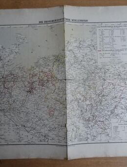 Landkarte , Verlag c. flemming glogau , die großherzogthümer meklenburg - Berlin
