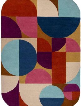 FLAIR RUGS Wollteppich Mia Arch, rechteckig, Höhe: 12 mm, mit gebogener Kantenform