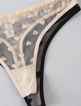 Herz Tanga weiss Gr. M 2 €uro - Gemmingen