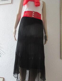 NEU * Edel * Anlass * Party * DESIGNER * Seiden- Chiffon * Hippie * Gipsy * Boho * Stufen * Crinkel * Falten * Reinschlupf * Gummizug * Rock * Gr. 36- 38/ S * schwarz * Gothic * - Riedlingen