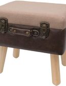 HMF Vintage Sitzhocker mit Stauraum aus Holz #VSH101-40 in 75217