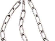 Dreibeinkette/Grillrostkette (3x100cm) massiv mit Karabiner - NEU - Penig