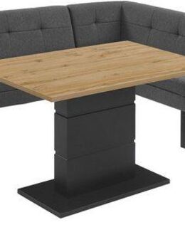 OTTO home Eckbankgruppe Geranie, Sitzgruppe, Eckbank inkl. Stauraum, Esstisch, 2 Freischwinger, (Set, 4-tlg., Eckbank inkl. Stauraum wahlweise links und rechts montierbar), Eckbank inkl. Stauraum wahlweise links oder rechts montierbar