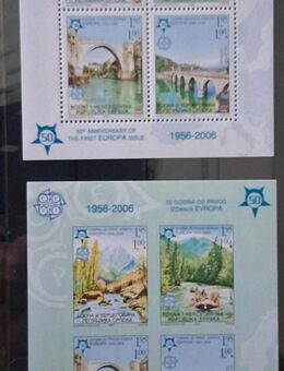 Europa 1956-2006 Bosnien-Herzegowina 2er Set Blöcke postfrisch - Görlitz