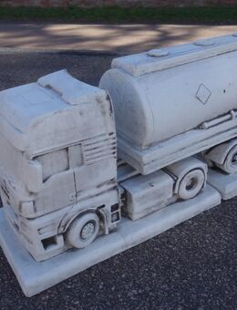 Beton - Truck MAN mit Tankauflieger schöne Gartendeko inkl. kostenloser Anlieferung - Hergisdorf