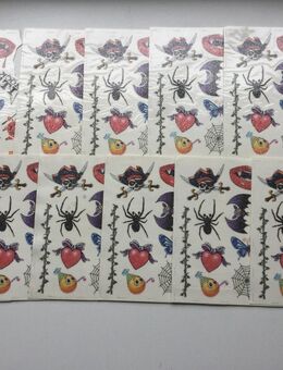 Einmal Tattoo Vintage Set verschiedene Bilder Bunt 1990er Jahre - Fulda