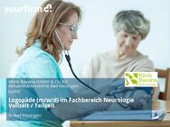 Logopäde (m/w/d) im Fachbereich Neurologie Vollzeit / Teilzeit - Bad Kissingen