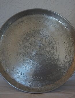 Tablett/Teller aus Alu, Muster eingeklopft aus Indien - Salem (Baden-Württemberg)