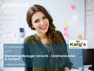 Marketing Manager (m/w/d) - Communication & Content - Rednitzhembach