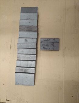 13 Flacheisen 80x10 Länge 120 mm - Büdingen