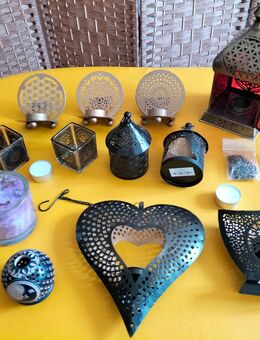 Verschiedene Teelichthalter / Orientalische Lichter / Teelichtkugeln / Teelichtgläser / Windlichter (Neuware) - Mammendorf