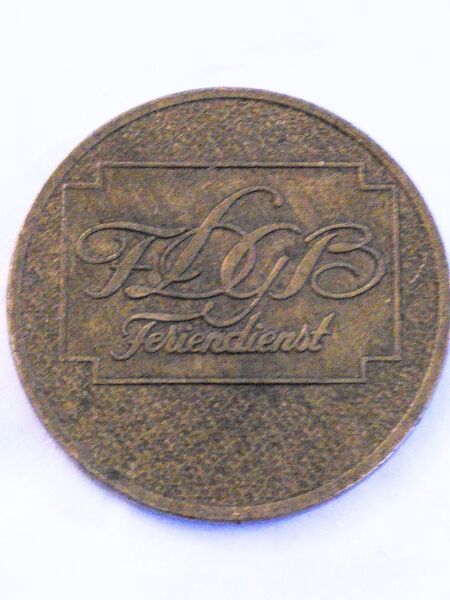 Wertmarke FDGB-Feriendienst, DDR - Dresden