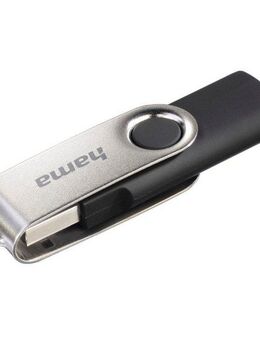 Hama Rotate, USB 2.0, Schwarz/Silber USB-Stick (USB 2.0)
