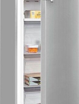 exquisit Gefrierschrank GS231-NF-H-040D inoxlook, 143 cm hoch, 54 cm breit, 161 Liter Nutzinhalt, NoFrost, Schnellgefrieren