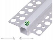 Premium Trockenbau 2M LED Profil mit Abdeckung Unterputz Leiste Rigips Gipskarton Aluminium - Wuppertal