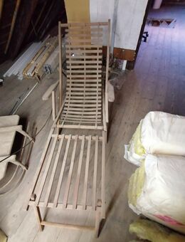 Liegestuhl DDR Gartenstuhl Klappstuhl mit Fußteil OSTALGIE 60/70e - Kirchberg (Sachsen)