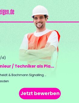 Ingenieur / Techniker (m/w/d) als Planer Bautechnik von Verkehrsanlagen - Dresden