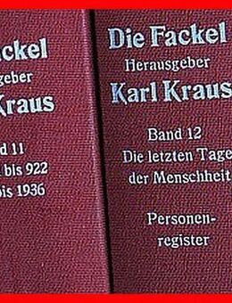 KARL KRAUS - DIE FACKEL (12 Bde - 16.200 Seiten) - Köln