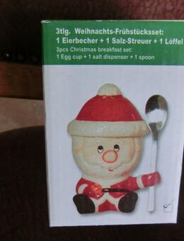 Weihnachts-Eierbecher-Set / NEU / Eierbecher/ Salzstreuer/ Löffel - Duisburg