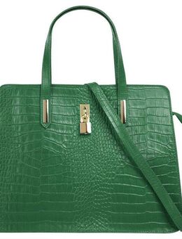 Cluty Henkeltasche, echt Leder, Made in Italy
